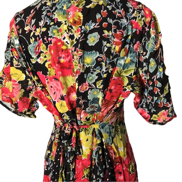 Vintage Floral Tieback Summer Dress - Picture 4 of 17